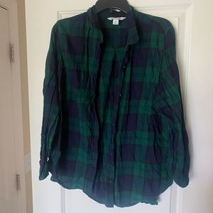 Green & Navy Flannel
